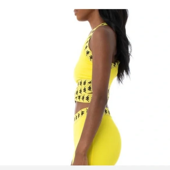 Kappa strappy yellow and black sports bra - Picture 3 of 6
